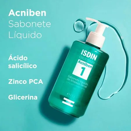 Sabonete Facial pele Oleosa ISDIN - Acniben - Image 3