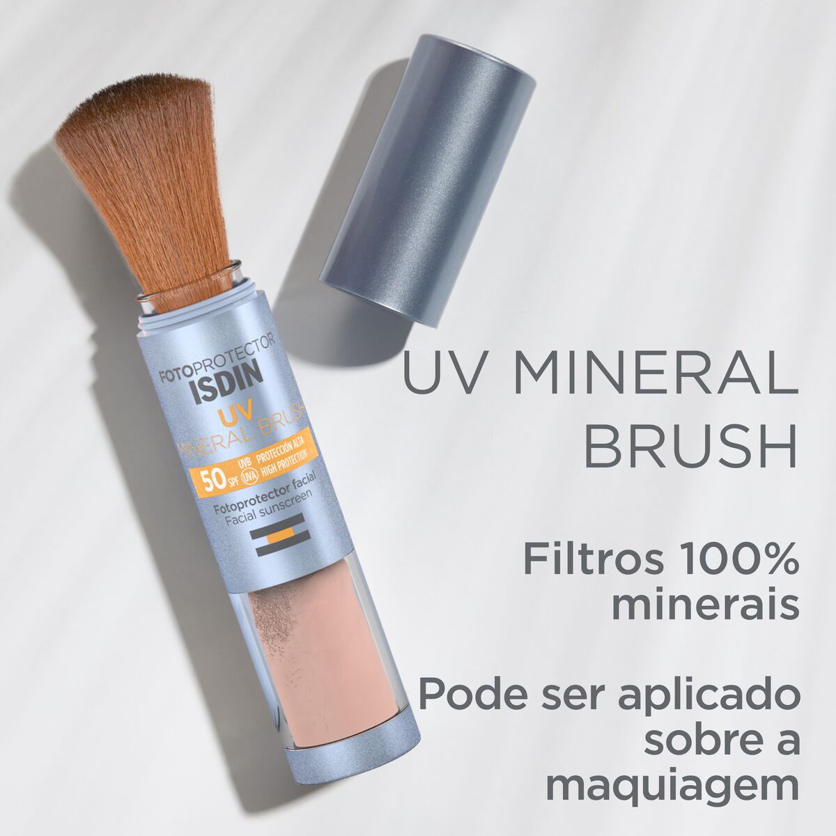 Protetor Solar em Pó Isdin UV Mineral Brush FPS50 2g - Image 3